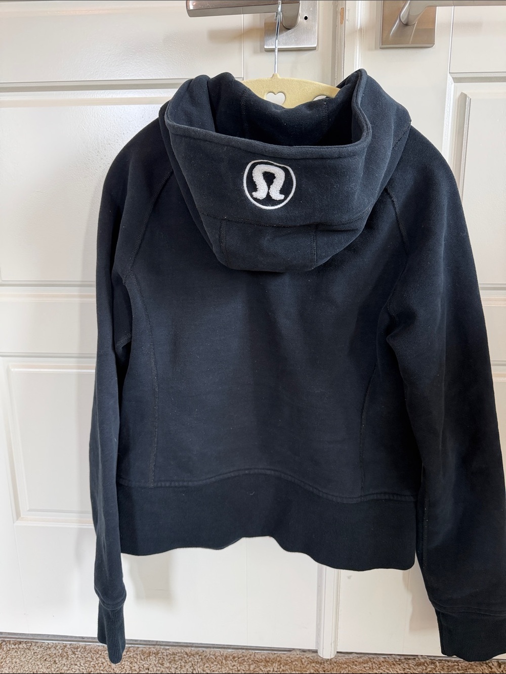 lululemon vintage Black Hooded Zip-Up Puffer Jacket - Picture 2 of 3
